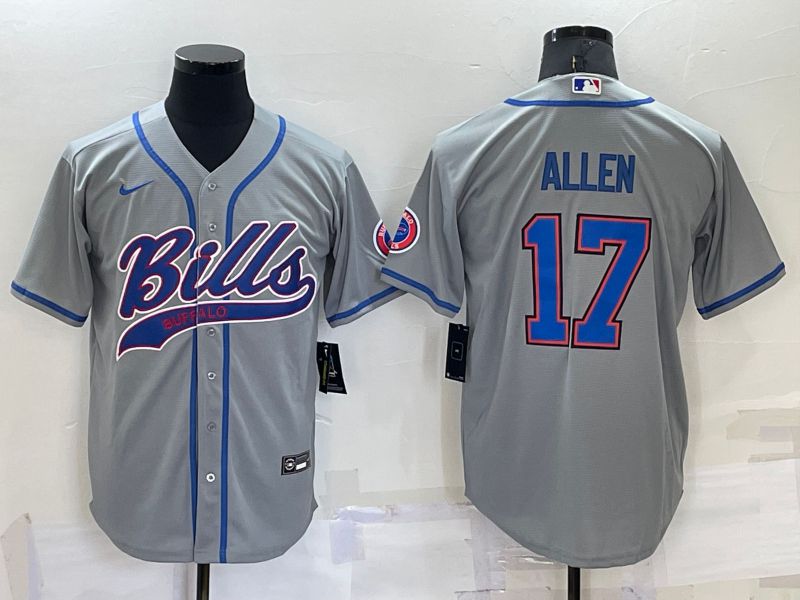 Men Buffalo Bills #17 Allen Grey 2022 Nike Co branded NFL Jersey